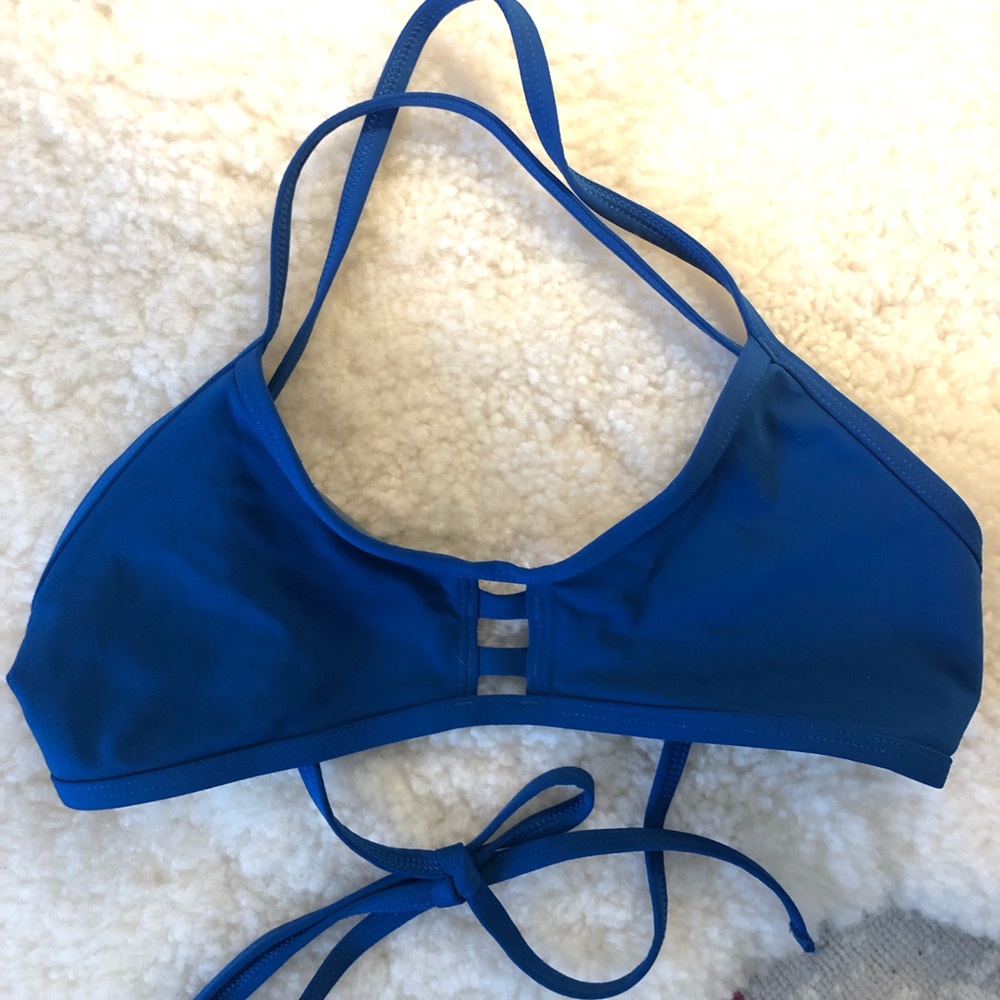 JOLYN Blueberry Triangle Bikini Top